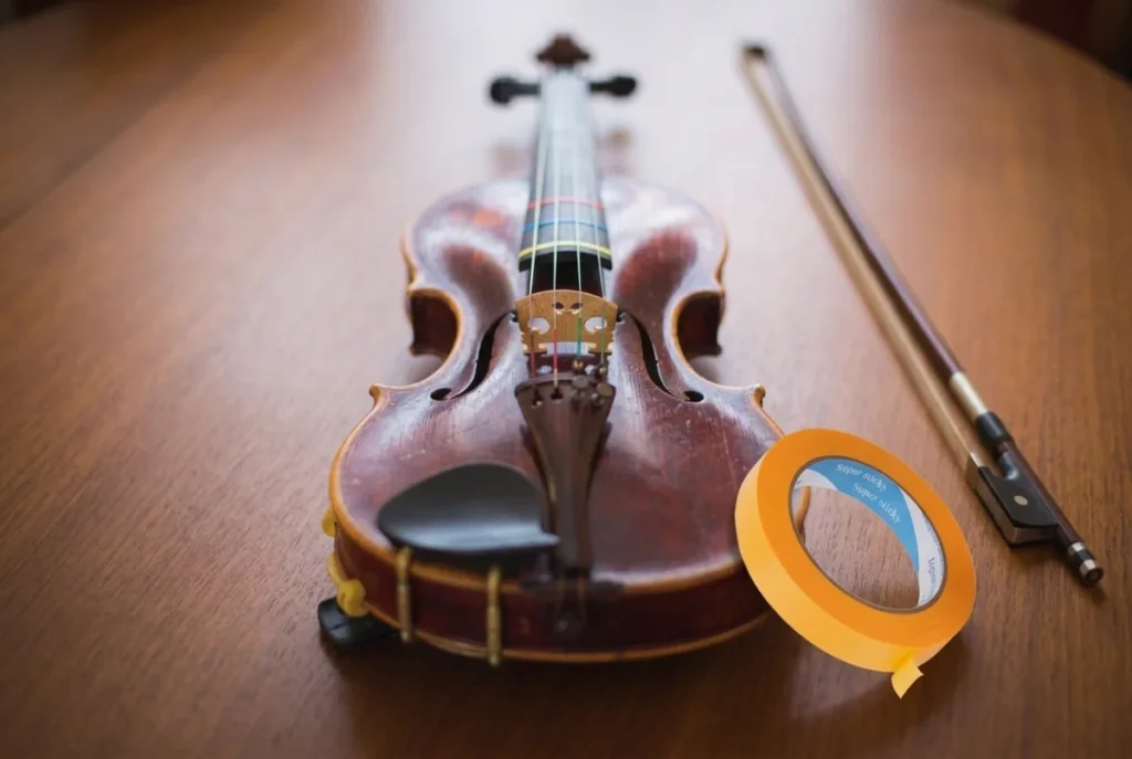 Geige Noten für Anfänge 1 Violin with finger tape